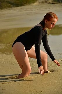 Curious in a leotard