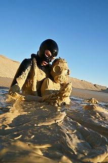 Filled with mud!