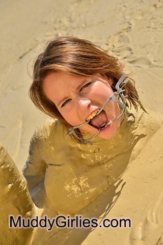 Gagged in Mud!