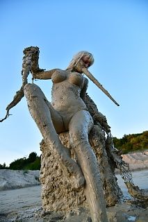 On the mud throne