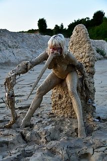 On the mud throne