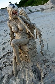 On the mud throne