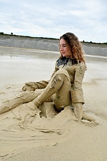 Wetsuit and latex tights